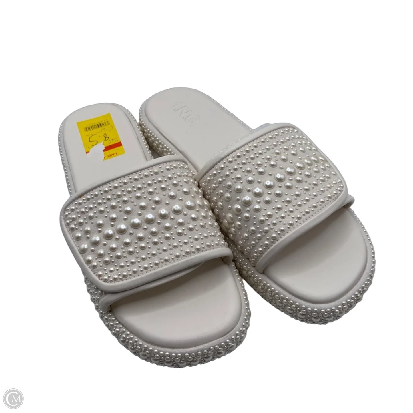 Sandals Flats By Inc In Cream, Size: 8.5