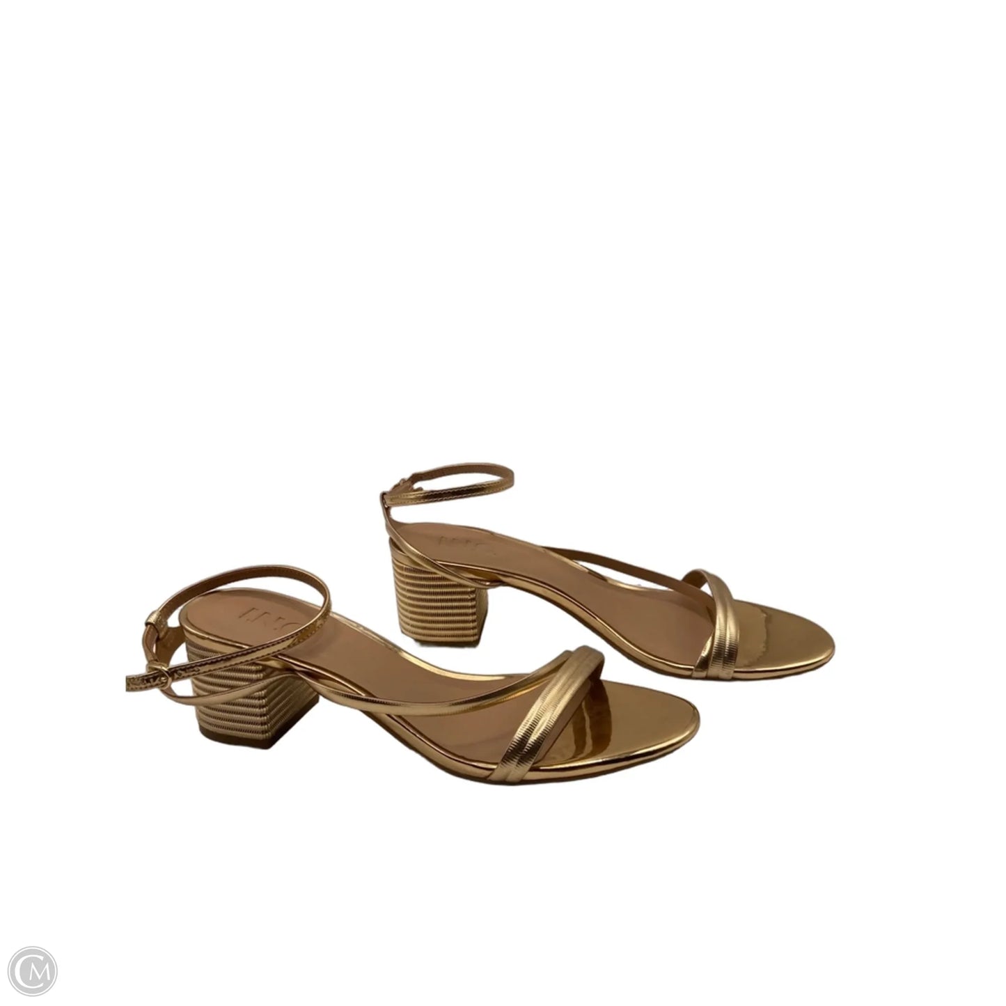 Shoes Heels Block By Inc In Gold, Size: 8.5