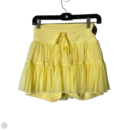 Skort By Clothes Mentor In Yellow, Size: S