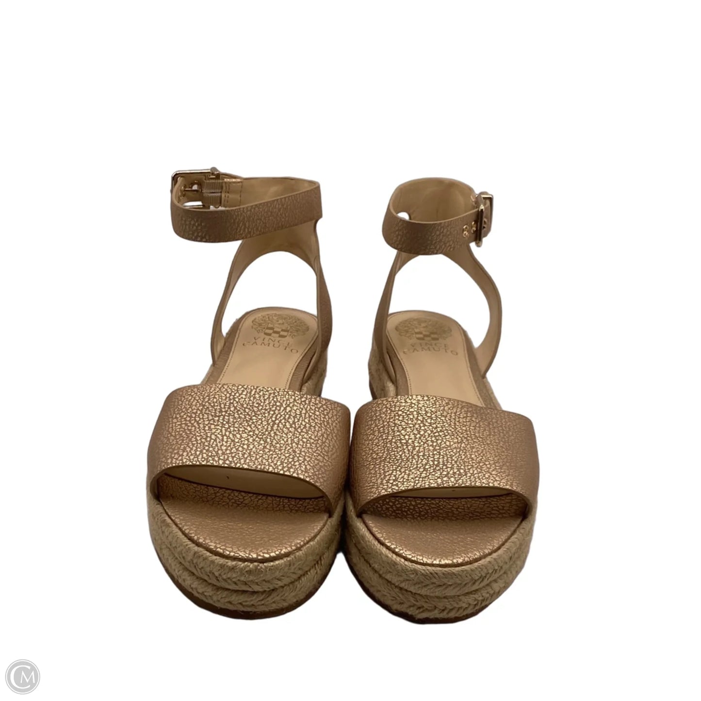 Sandals Heels Platform By Vince Camuto In Gold, Size: 7.5