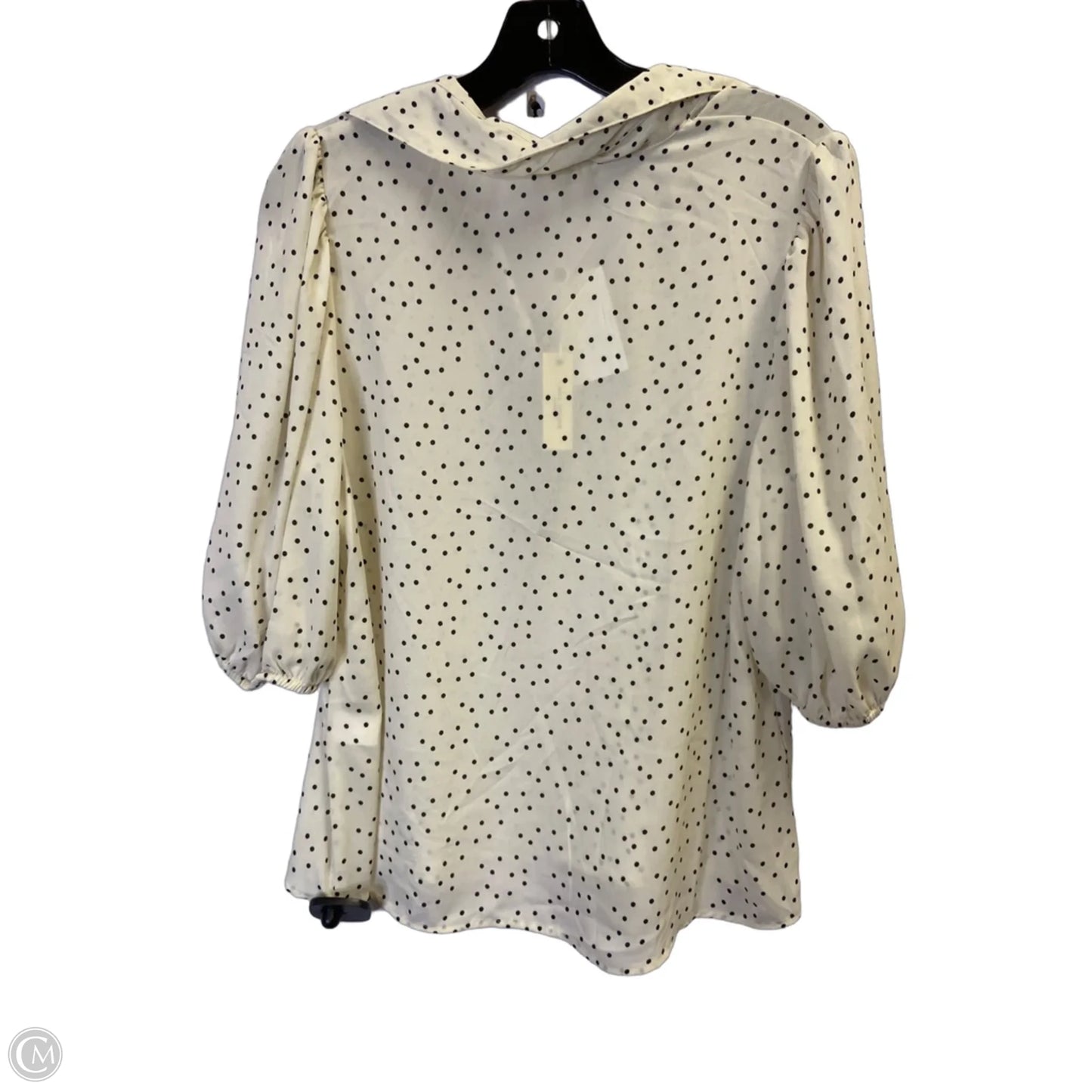 Blouse Short Sleeve By Max Studio In Cream, Size: S
