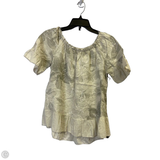 Top Short Sleeve By Terzo Millennio In Taupe, Size: S