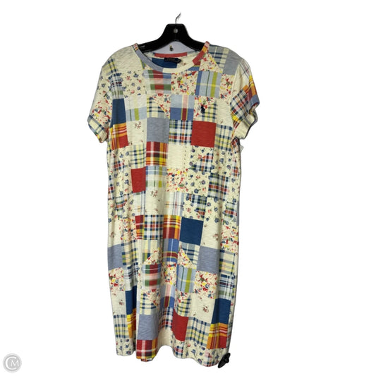 Dress Casual Midi By Polo Ralph Lauren In Cream, Size: L