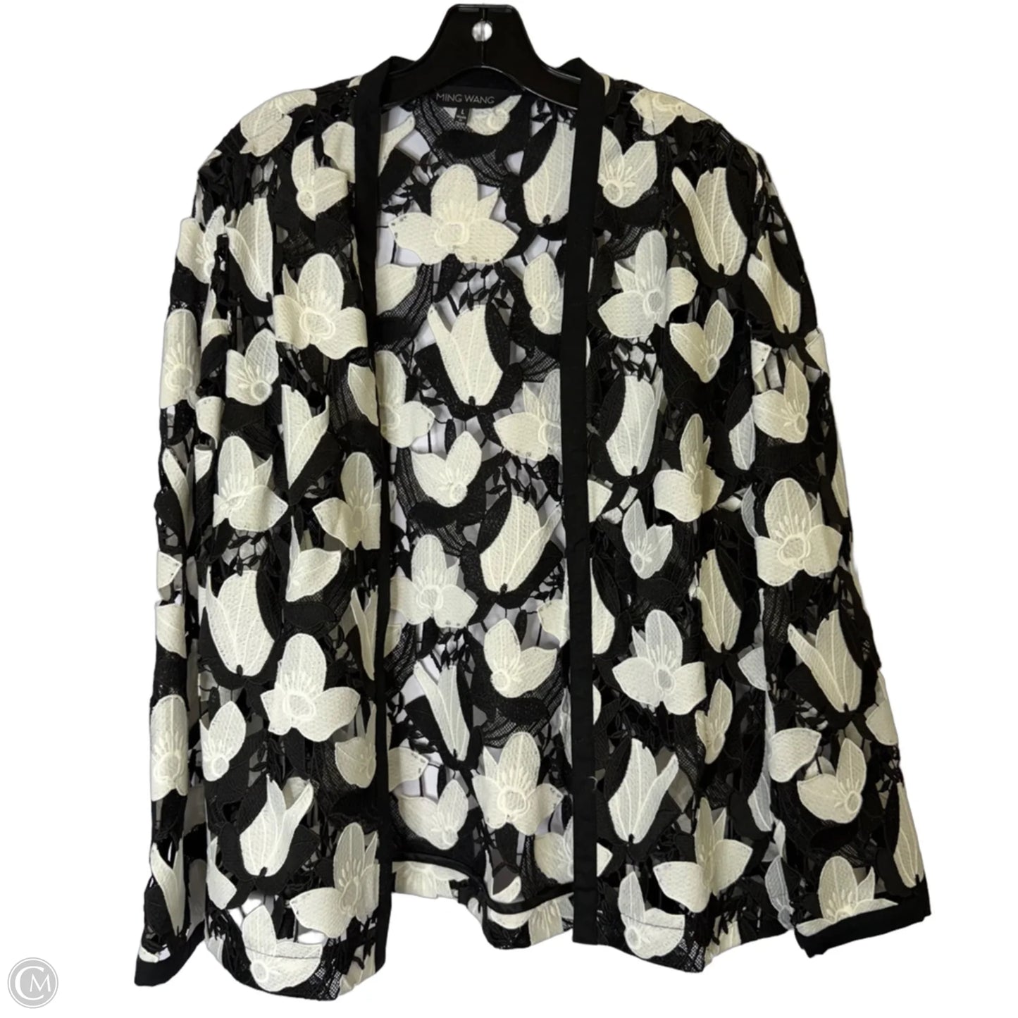 Cardigan By Ming Wang In Black, Size: L