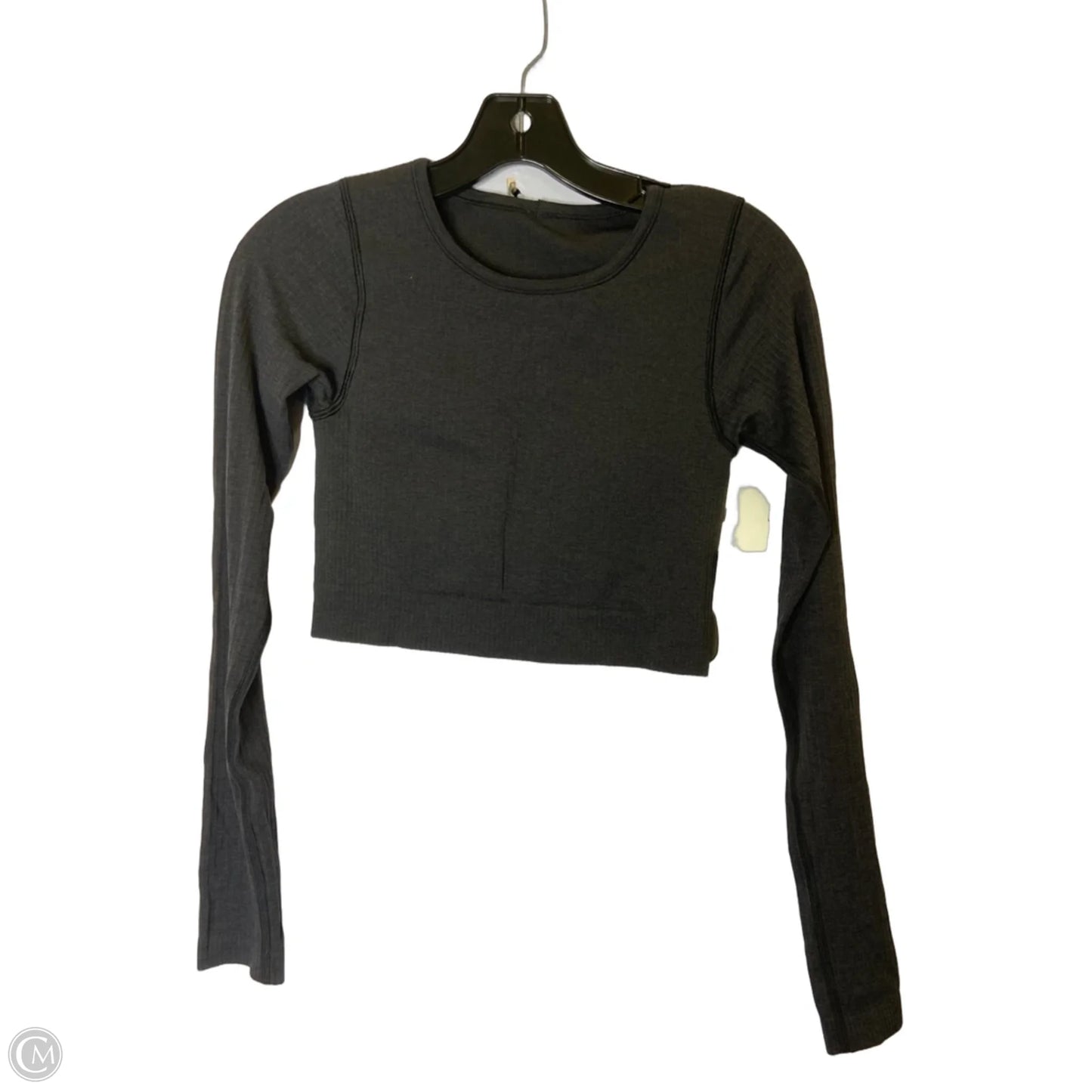 Athletic Top Longsleeve By Lululemon In Black, Size: 4