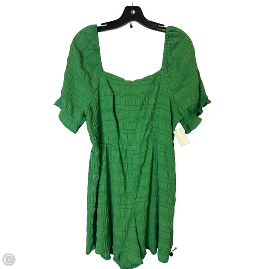 Romper By Shein In Green, Size: 2x