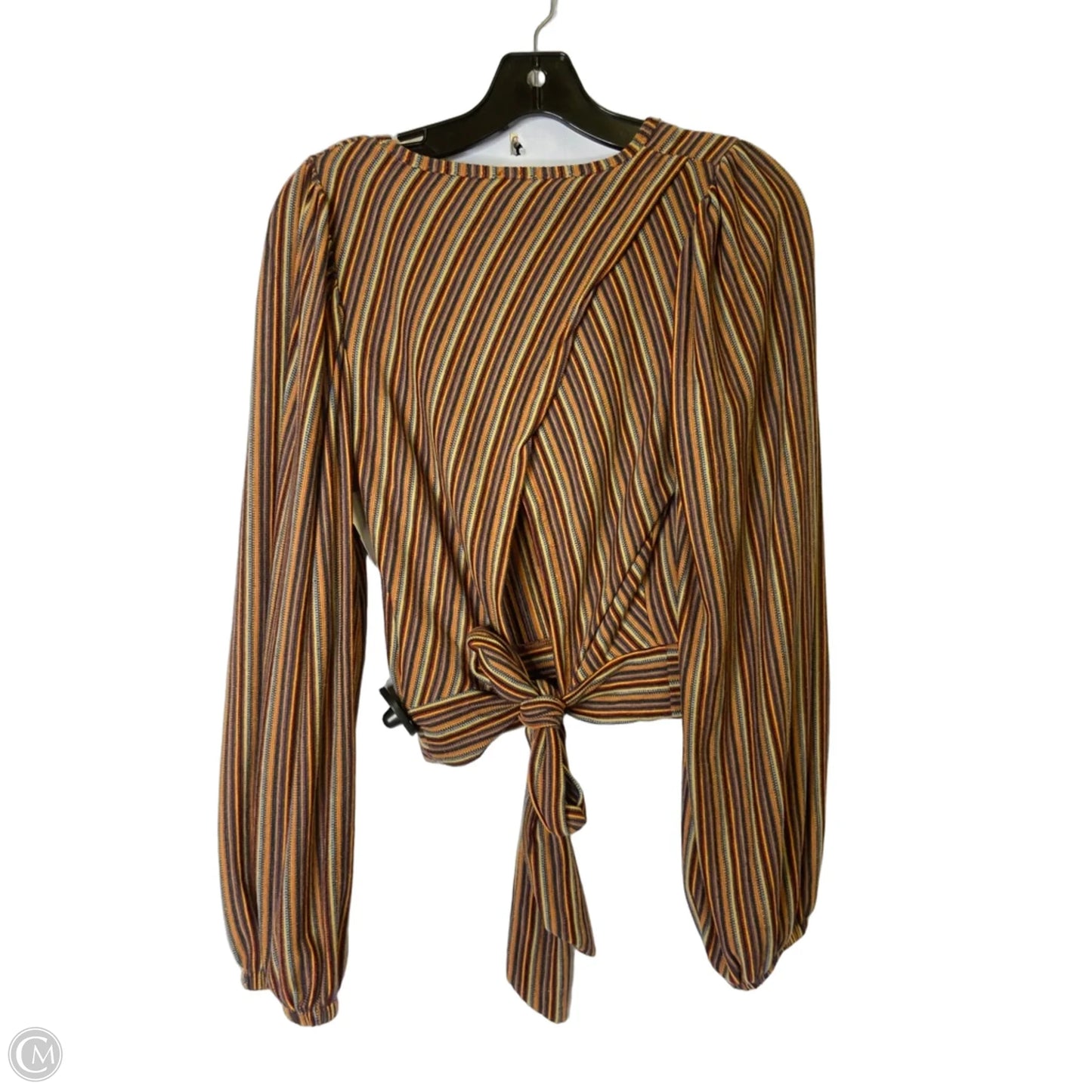 Top Long Sleeve By Free People In Orange, Size: S