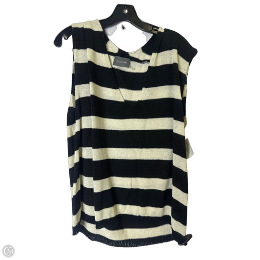 Top Sleeveless By Clothes Mentor In Black & Cream, Size: S