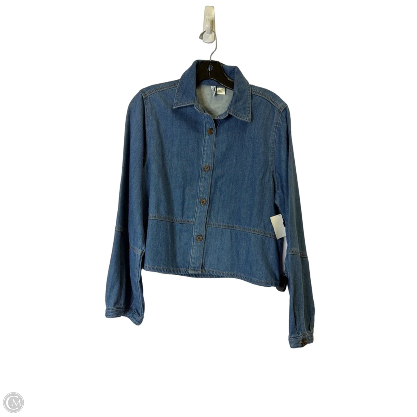 Jacket Denim By Divided In Blue Denim, Size: M