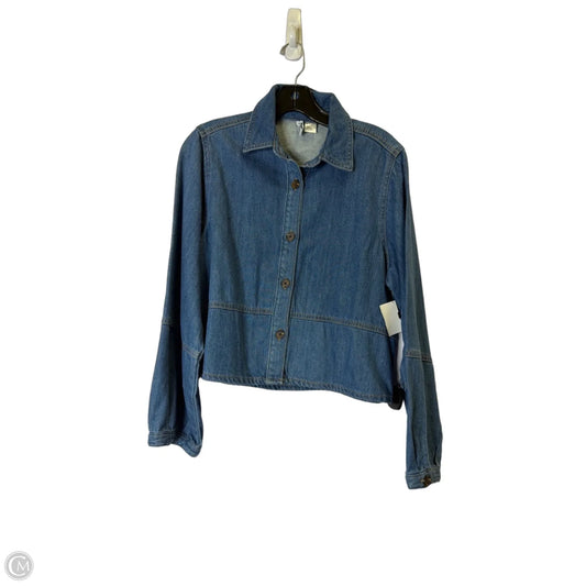 Jacket Denim By Divided In Blue Denim, Size: M