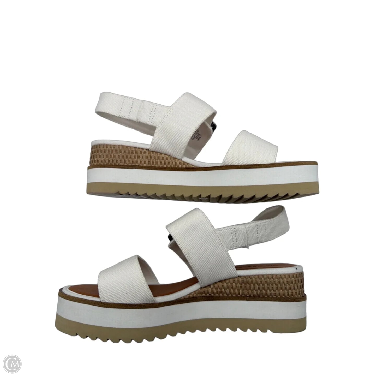 Sandals Heels Platform By Lucky Brand In White, Size: 8