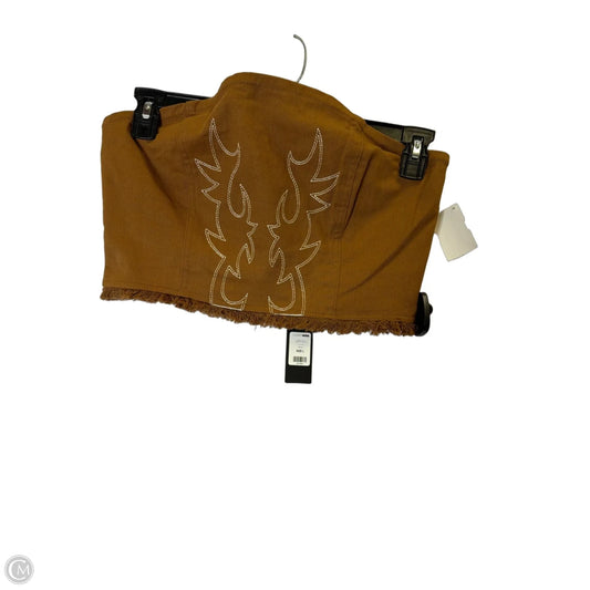 Top Sleeveless By Fashion Nova In Brown, Size: L