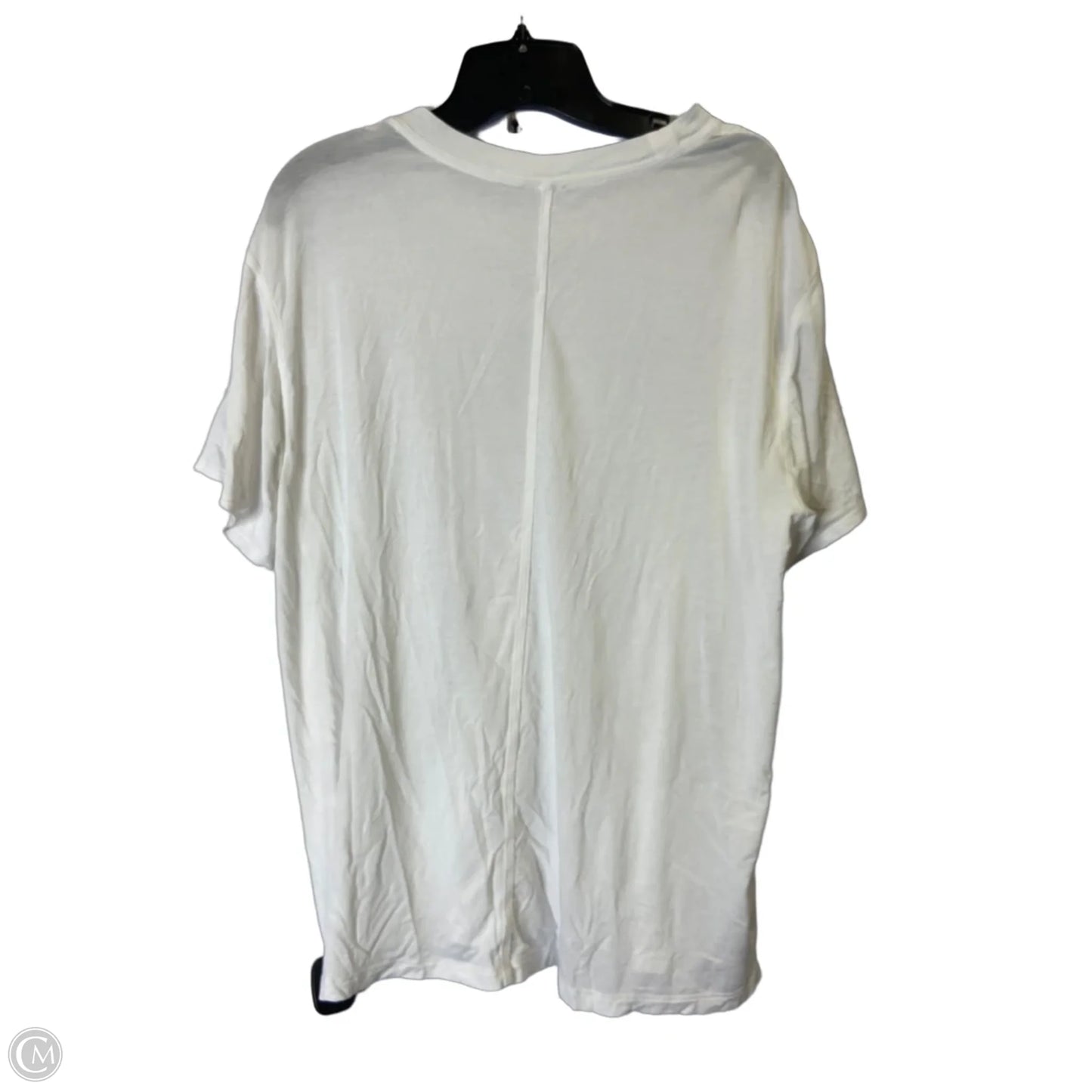 Athletic Top Short Sleeve By Lululemon In White, Size: M