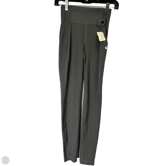 Athletic Leggings By Nike Apparel In Grey, Size: M