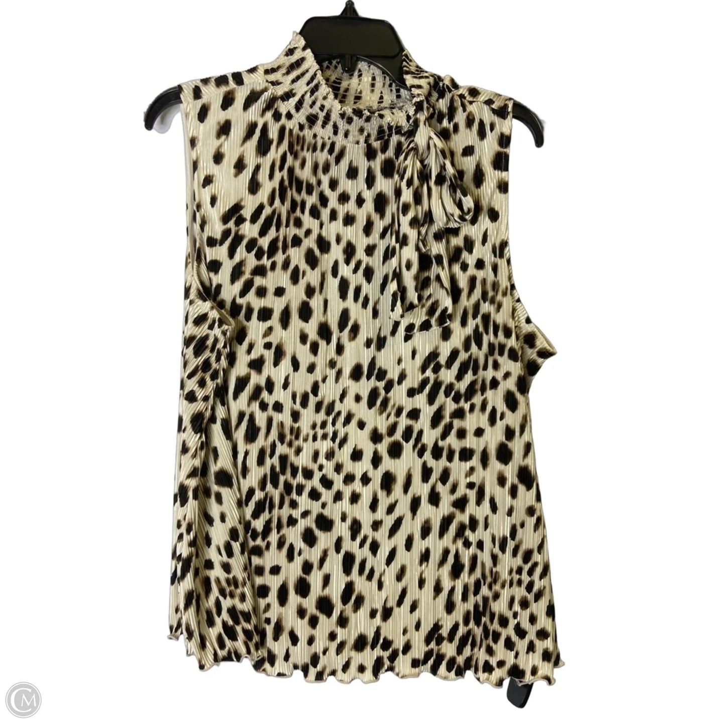 Blouse Sleeveless By Chicos In Animal Print, Size: Xl