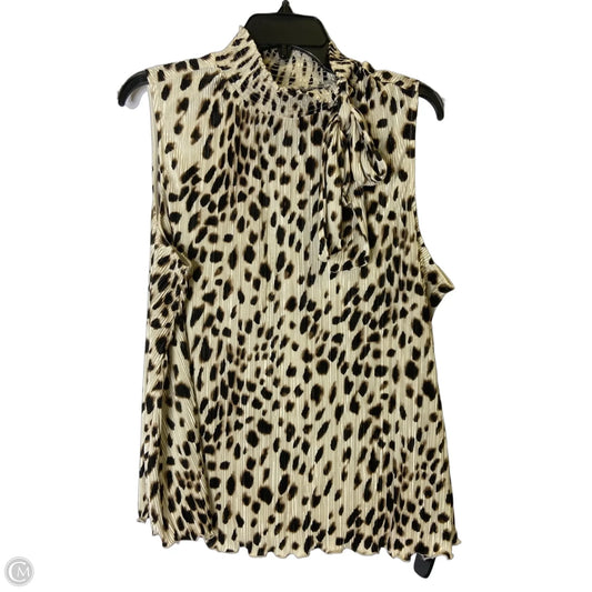 Blouse Sleeveless By Chicos In Animal Print, Size: Xl