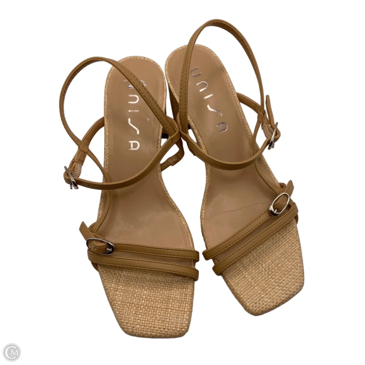 Shoes Heels Block By Unisa In Tan, Size: 8