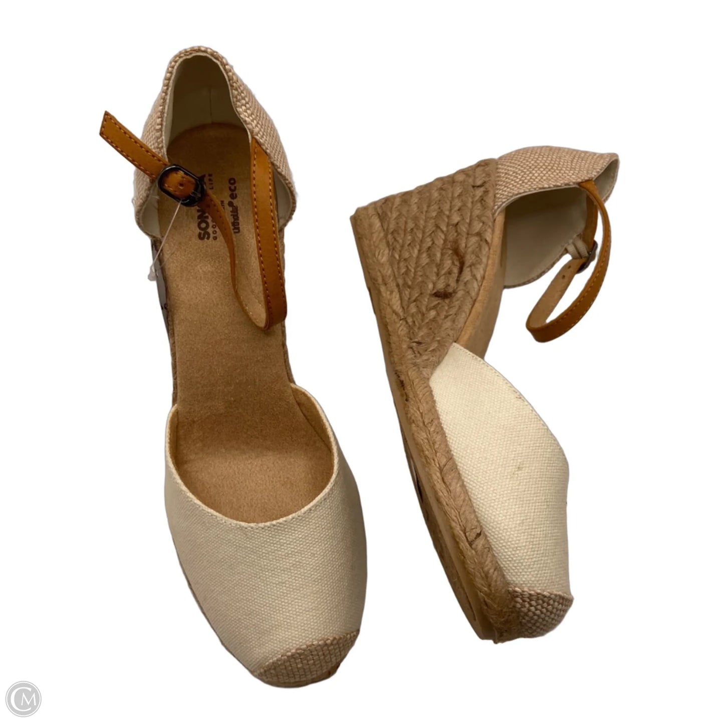 Shoes Heels Wedge By Sonoma In Cream, Size: 9