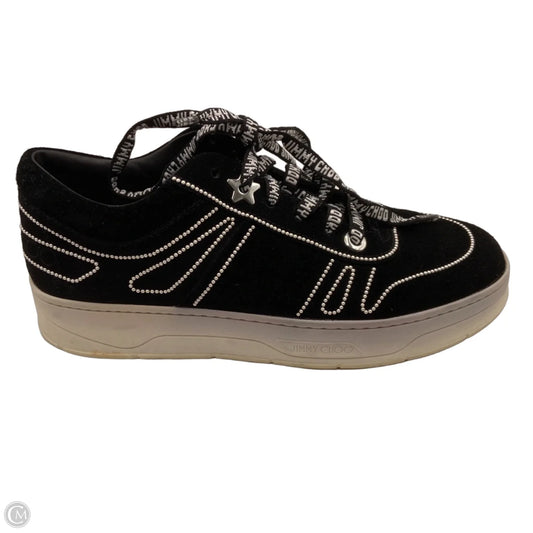 Shoes Luxury Designer By Jimmy Choo In Black, Size: 9.5