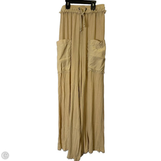 Pants Wide Leg By Free People In Tan, Size: M