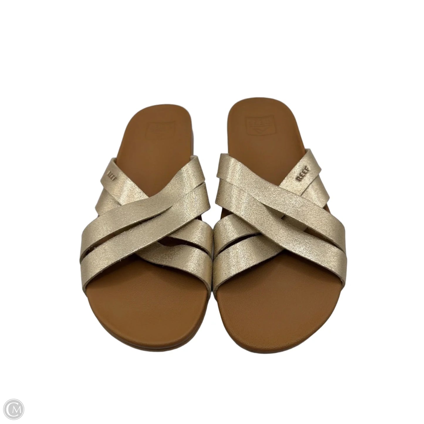Sandals Flats By Reef In Gold, Size: 8