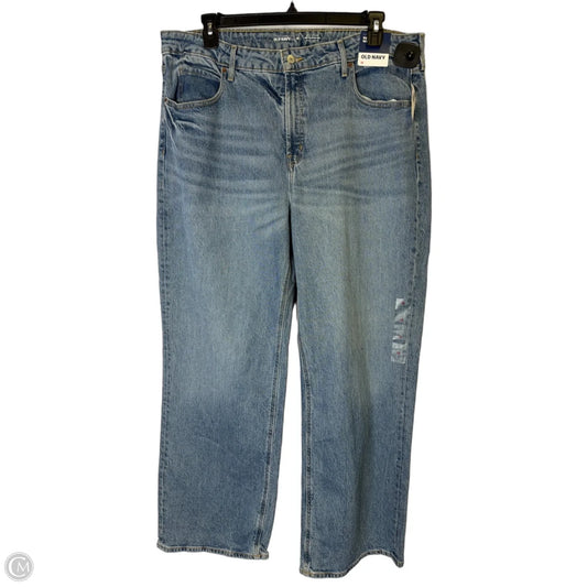 Jeans Wide Leg By Old Navy In Blue Denim, Size: 18