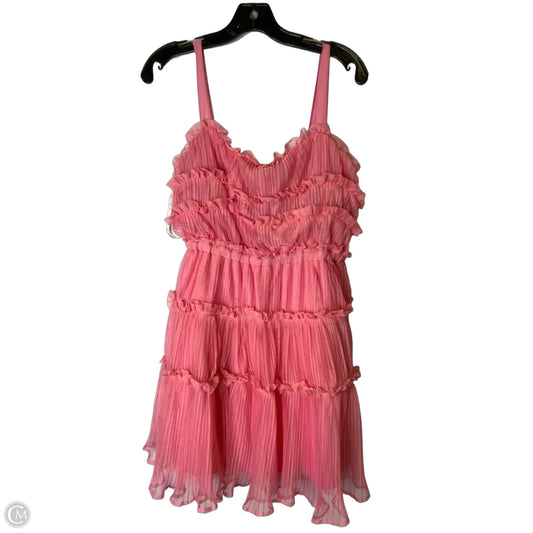 Dress Casual Short By Clothes Mentor In Pink, Size: L