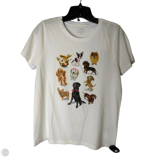 Top Short Sleeve Basic By J. Crew In White, Size: M