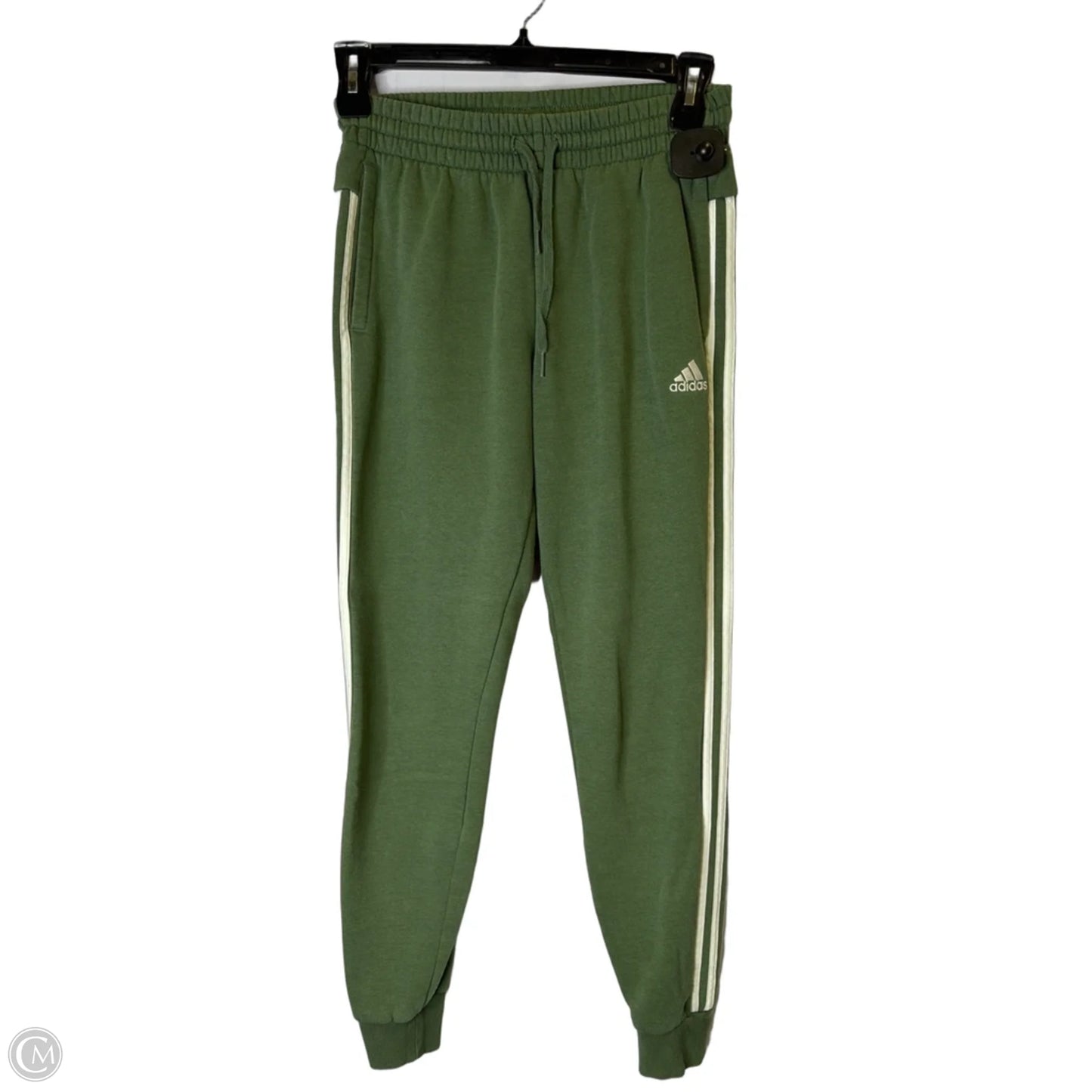 Athletic Pants By Adidas In Green, Size: S