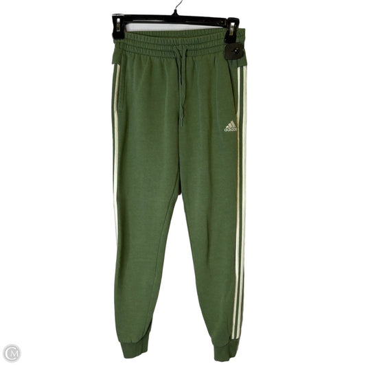 Athletic Pants By Adidas In Green, Size: S