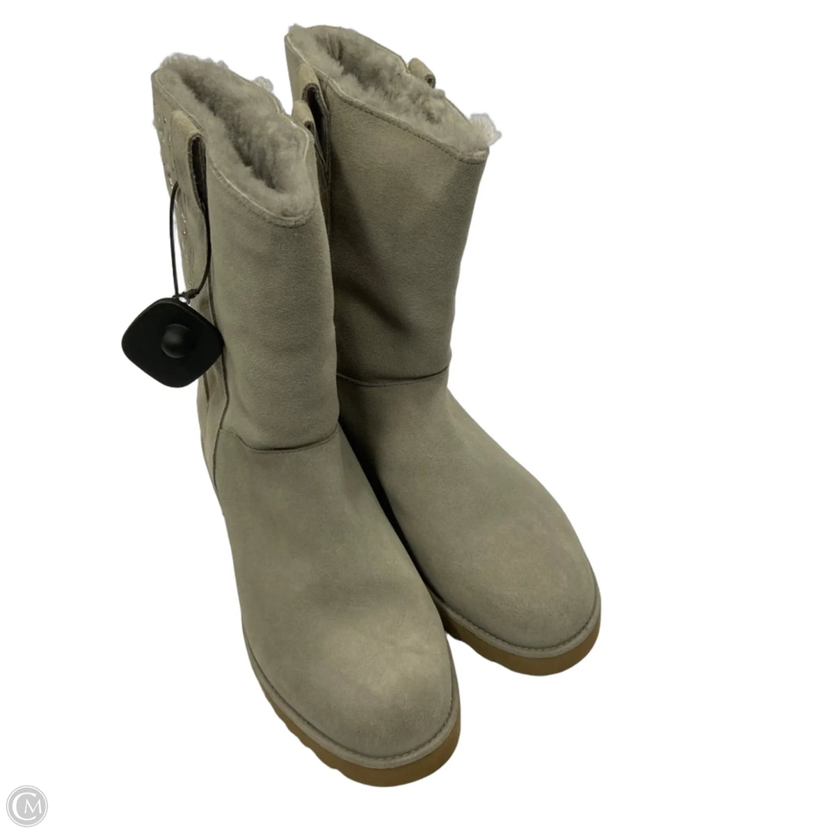 Boots Designer By Ugg In Grey, Size: 8.5