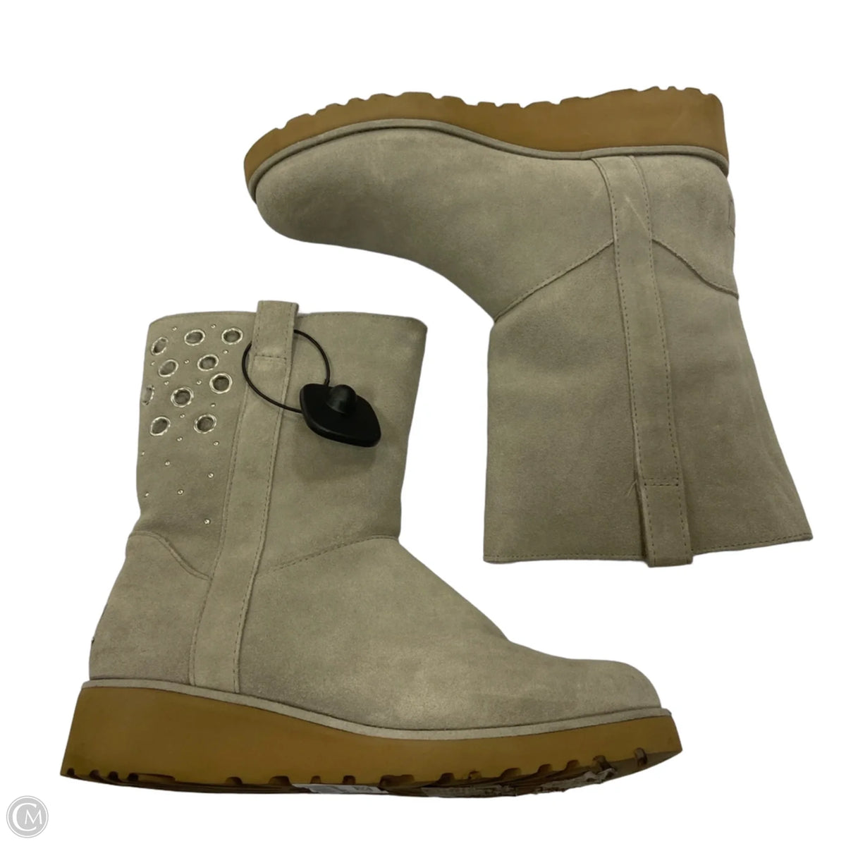 Boots Designer By Ugg In Grey, Size: 8.5