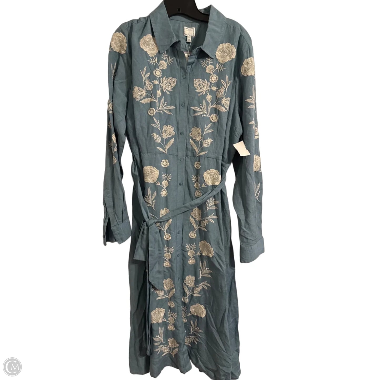 Dress Casual Maxi By Crown And Ivy In Blue, Size: Xxl