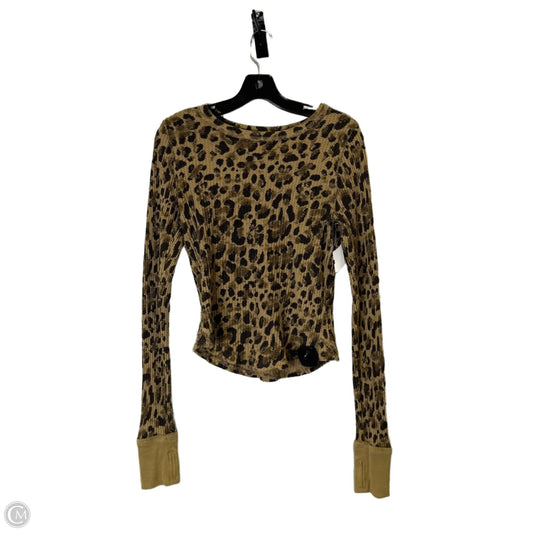 Top Long Sleeve By We The Free In Animal Print, Size: M