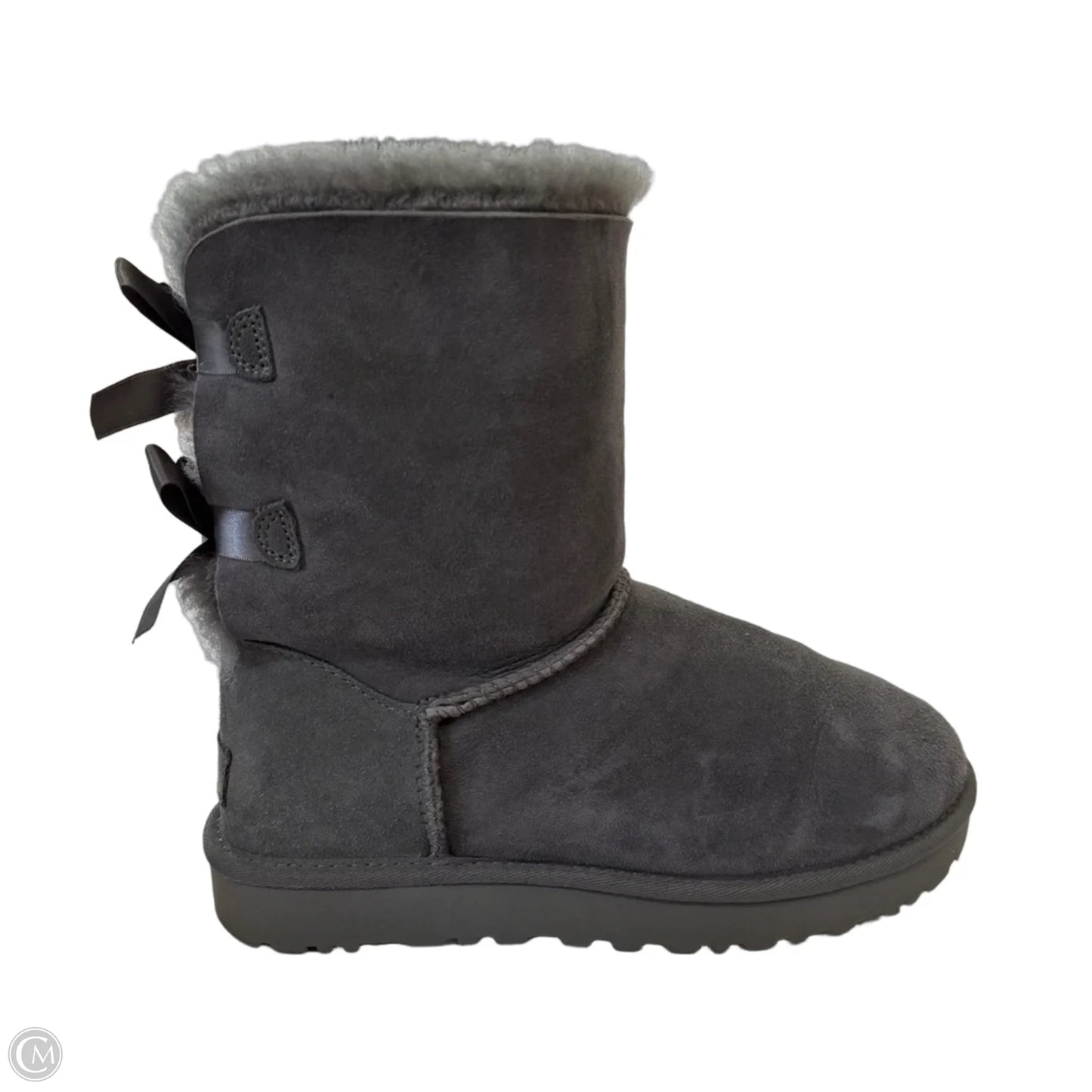 Boots Designer By Ugg In Grey, Size: 9