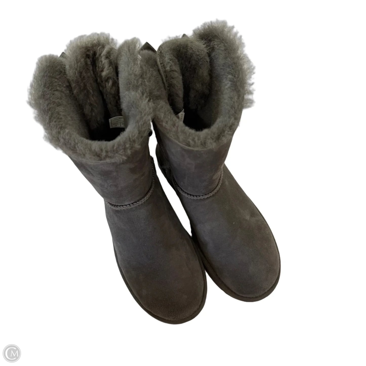 Boots Designer By Ugg In Grey, Size: 9
