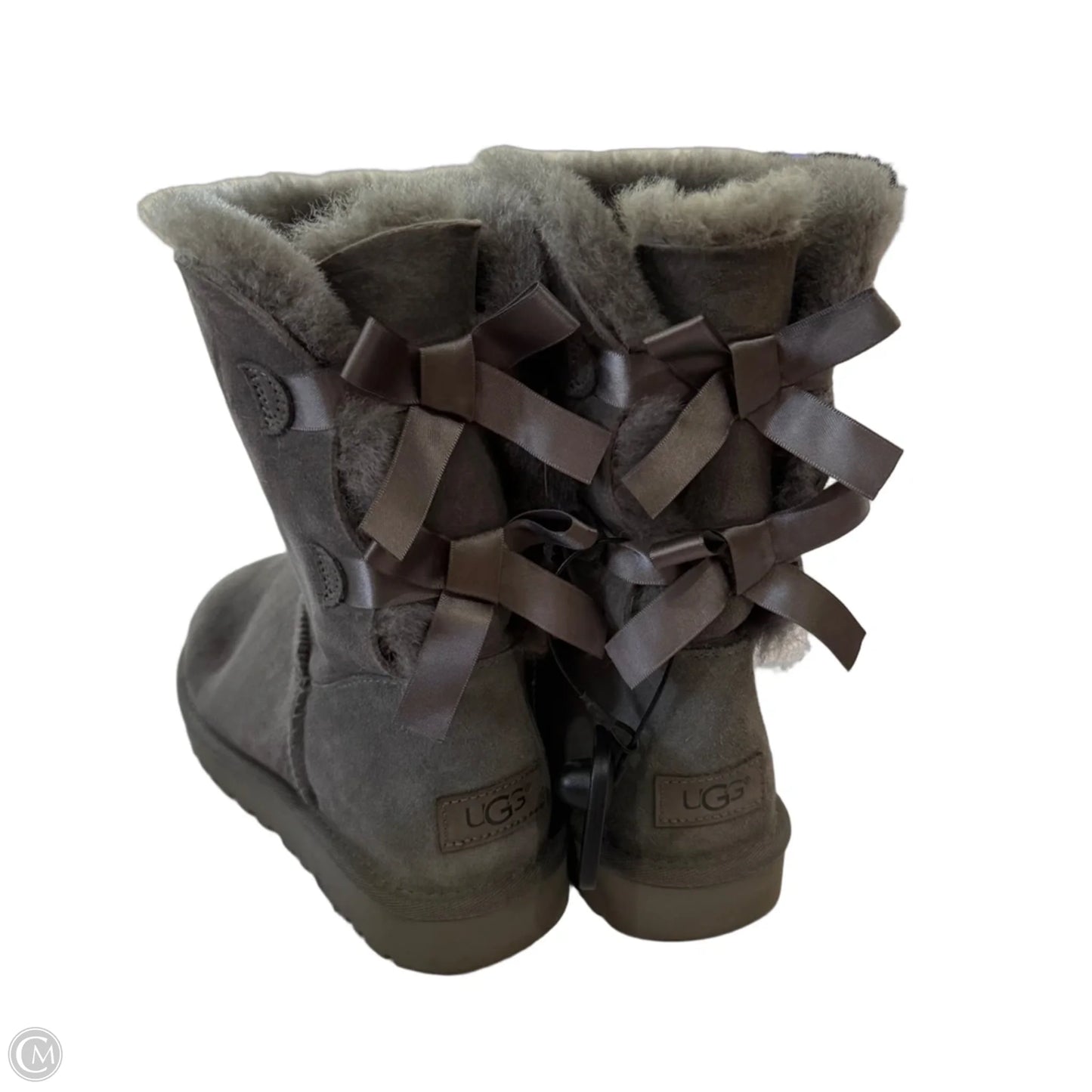 Boots Designer By Ugg In Grey, Size: 9