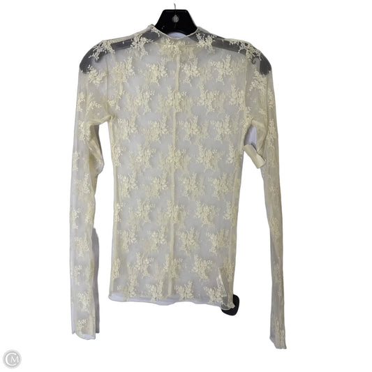 Top Long Sleeve By Free People In Cream, Size: S
