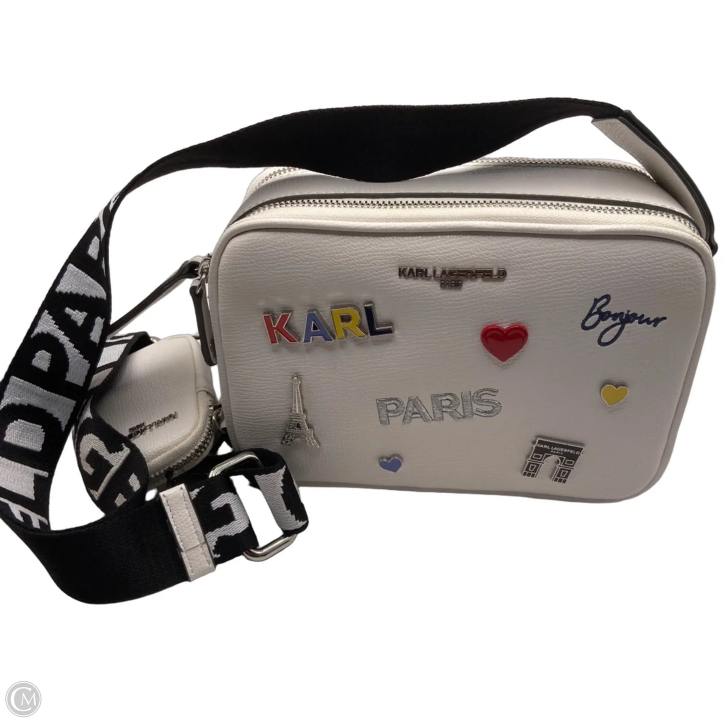 Crossbody Designer By Karl Lagerfeld, Size: Medium