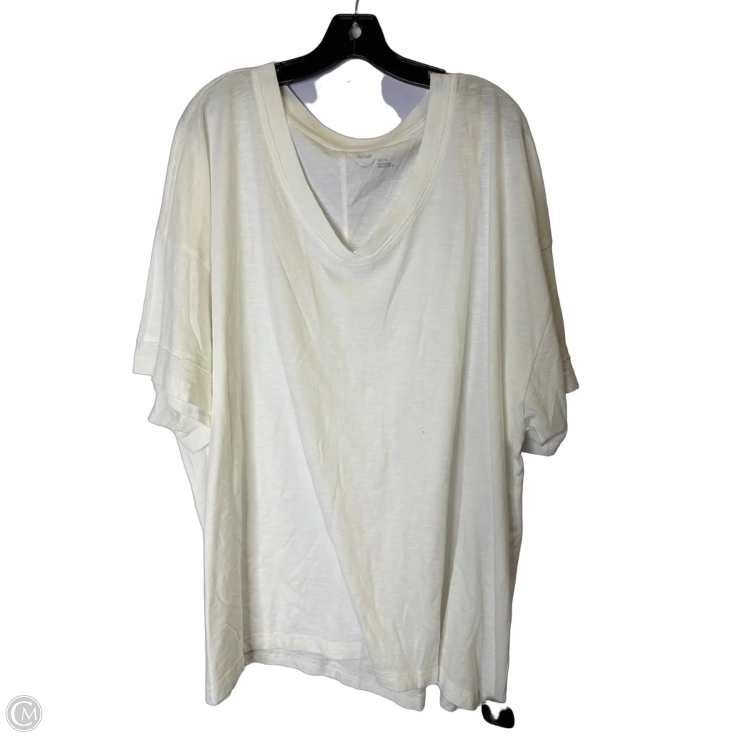 Top Short Sleeve Basic By Aerie In White, Size: Xxl