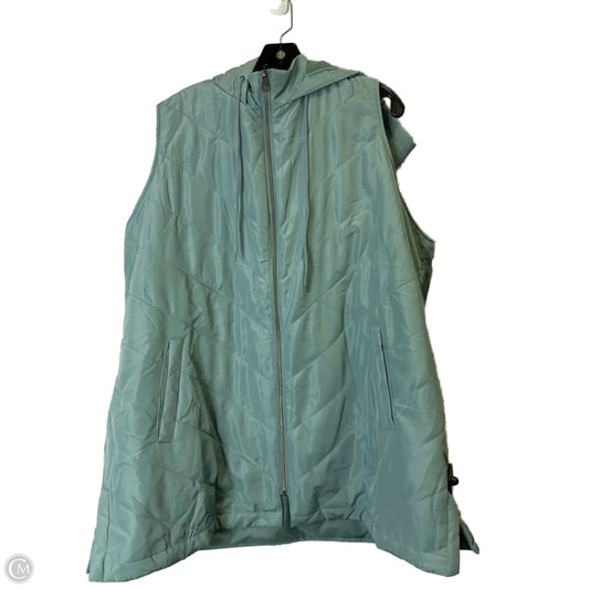 Vest Puffer & Quilted By Cj Banks In Blue, Size: 3x