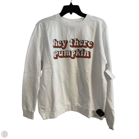Sweatshirt Crewneck By Anvil In White, Size: M