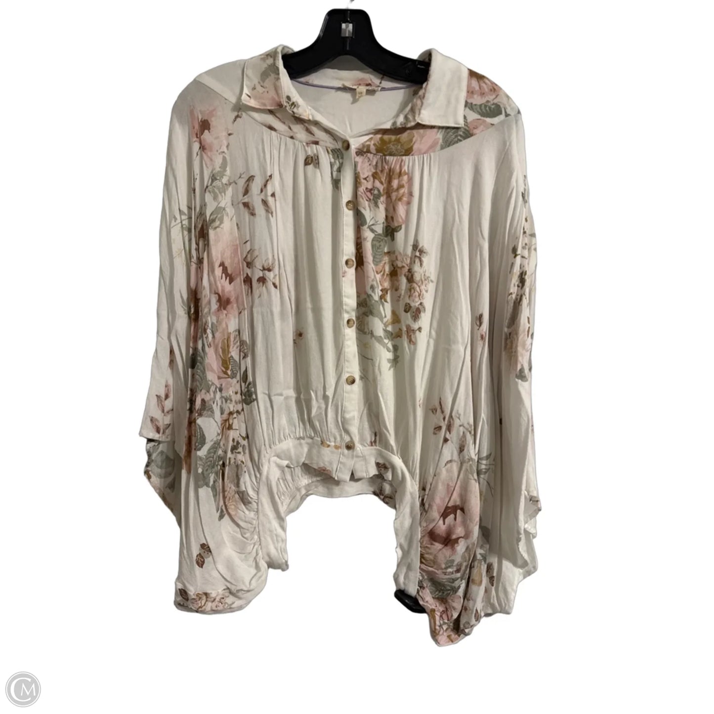 Top Short Sleeve By Mystree In White, Size: S