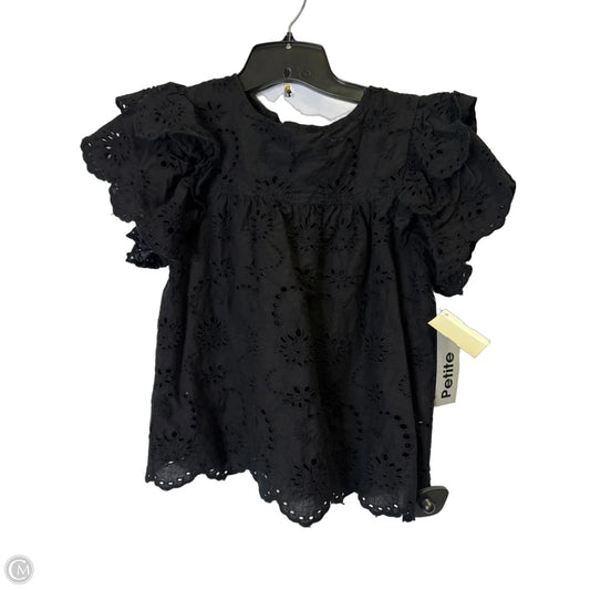 Top Short Sleeve By Chelsea And Theodore In Black, Size: Mp