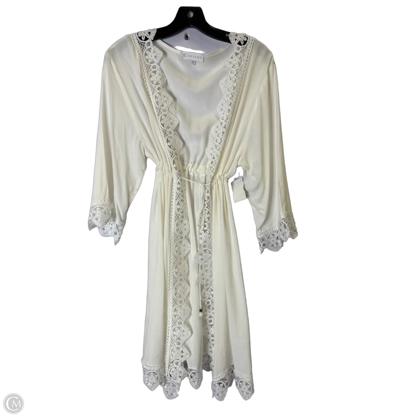 Cardigan By Clothes Mentor In White, Size: M