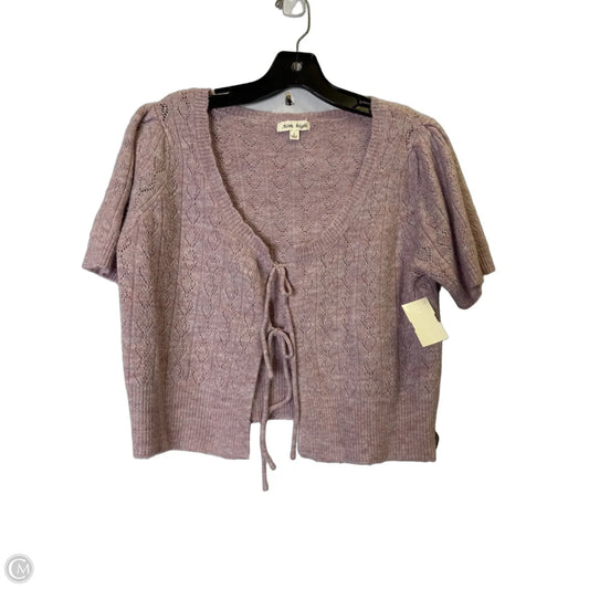 Cardigan By Clothes Mentor In Pink, Size: L