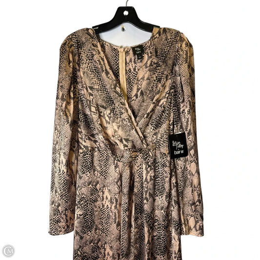 Dress Casual Maxi By Bar Iii In Snakeskin Print, Size: L