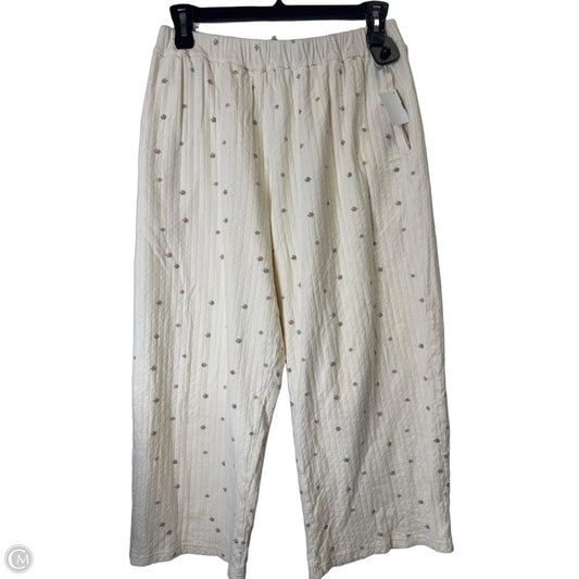 Pants Lounge By Clothes Mentor In Cream, Size: Xl