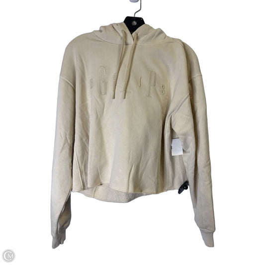 Sweatshirt Hoodie By Gap In Cream, Size: S