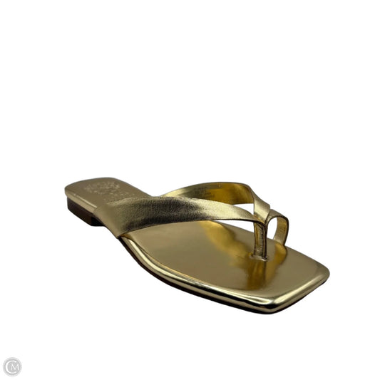 Sandals Flats By Vince Camuto In Gold, Size: 6